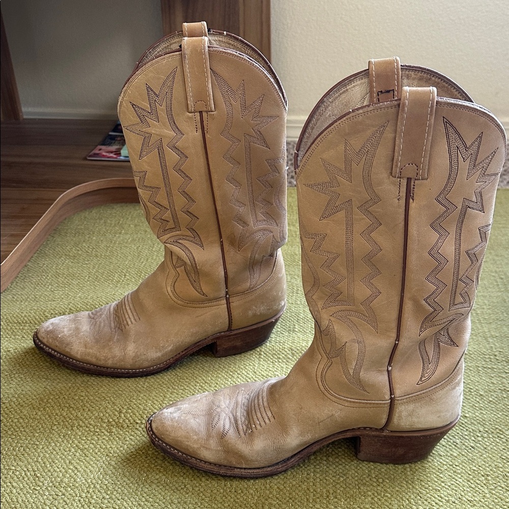 Vintage Leather Western Boots